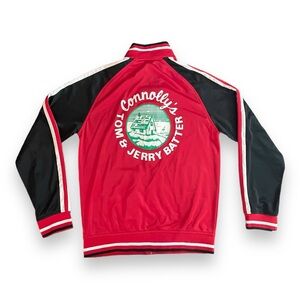 Connolly’s Tom & Jerry Batter Burnside Red‎ Full Zip Up Jacket Sweatshirt Medium